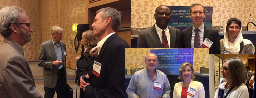 Photo collage of various speakers and presenters