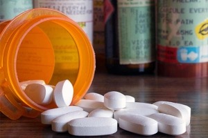 Prescription opioids and bottle