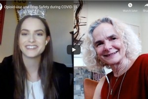 Screenshot from video of Miss America Camille Schrier and Dr. Nora Volkow